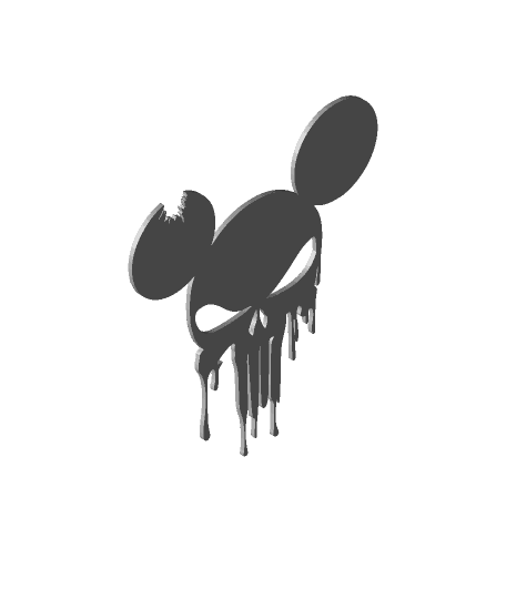 Punish Mickey Mouse 2D Art Frame.stl 3d model