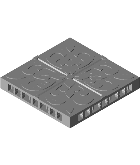 Fancy Floor Tiles OpenLOCK 3d model