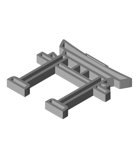 Torii (Shinto Gate) Tsurikawa (Hollow) 3d model