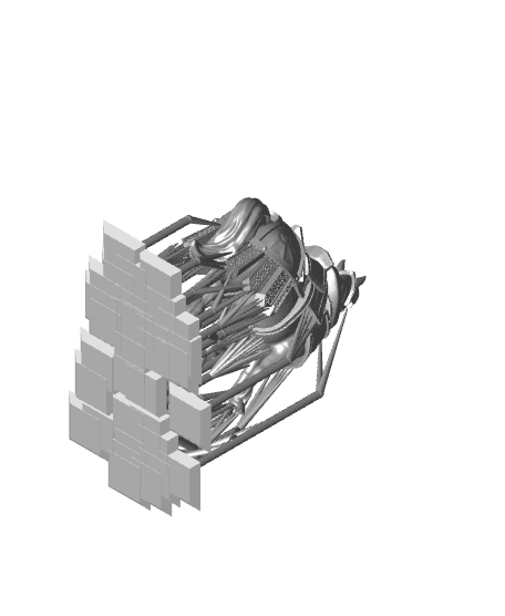 Modular Dwarven Tunnel Guards - On Foot and Mounted 3d model