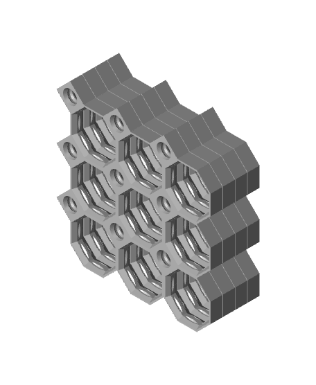 3x3 Multiboard Core Tile x4 Stack 3d model