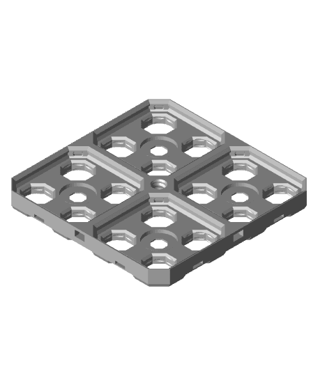 2x2 Multigrid Base Plate 3d model