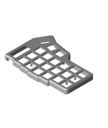 Corne Case - Magnetic, Low Profile, Large Battery 3d model