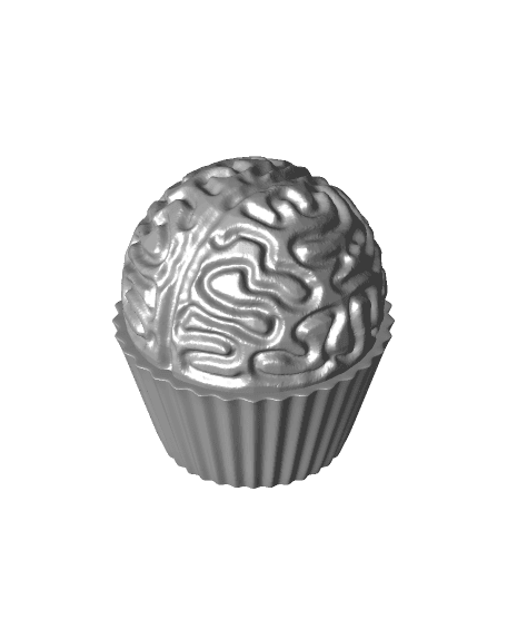 Brain cupcake 3d model