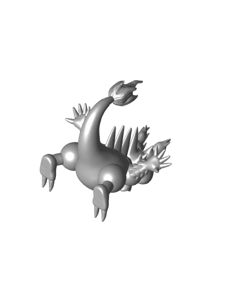 Pokemon Magmar #126 - Optimized for 3D Printing  3d model