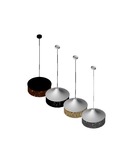 Lo fringe lamp, SKU. 20872 by Pikartlights 3d model