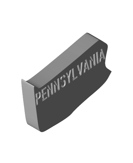 Merica Fridge Magnets - MMU version - PENNSYLVANIA 3d model