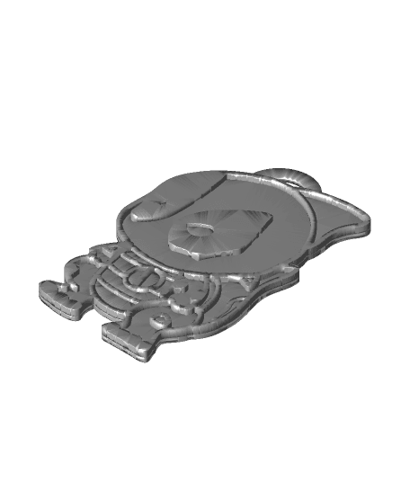 Deadpool Diny Keyring Single Extruder 3d model