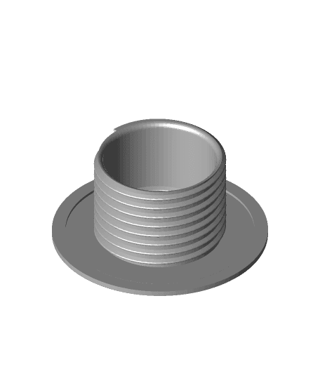 Round Screw with Indentation for Desk Grommet System 3d model