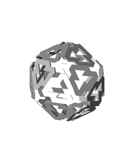 POROUS ICOSIDODECAHEDRON 1 3d model