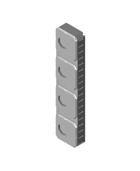 Multibin - 4x1x0.5H Hex Bit Insert.stl 3d model