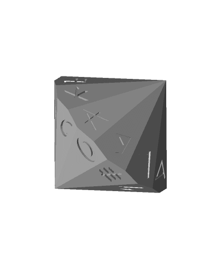Phoenician Alphabet d22 Polyhedral Die 3d model