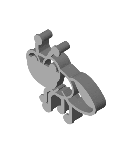 Baby Cookie Cutter, Biscuit Cutter 3d model