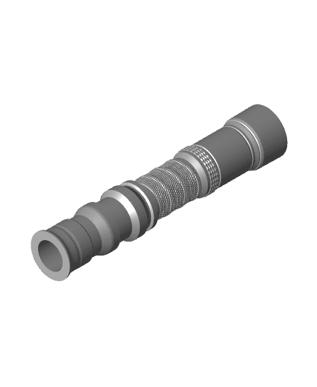 Print in Place Collapsing Jedi Lightsaber Concept 10 3d model