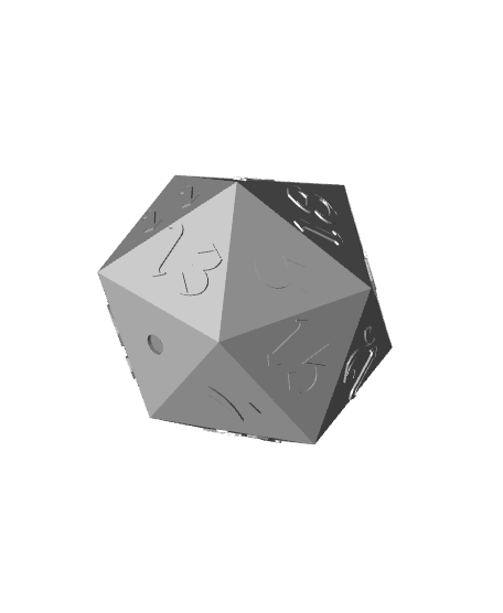 Planter dice polyhedron 3d model