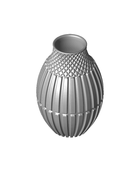 Aesthetic Cross Vase 3d model