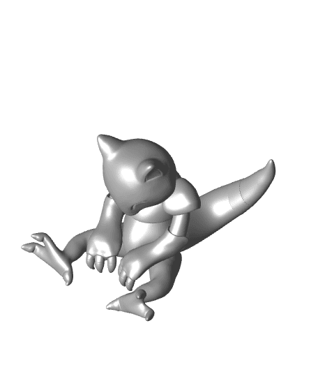 Life Sized Abra Pokemon 3D Printer File STL 3d model