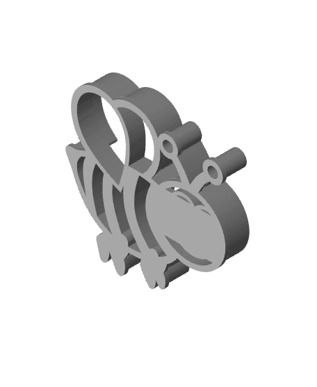 Bee Cookie Cutter, Biscuit Cutter 3d model