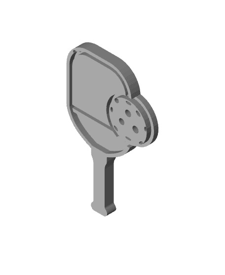 Table tennis keychain 3d model