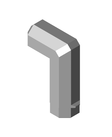 20x12·5 mm - Hook (Bolt-Locked Insert) 3d model