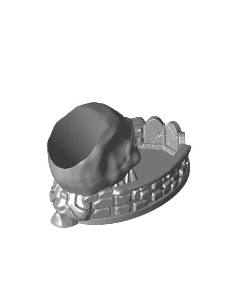 skull dice roller 3d model