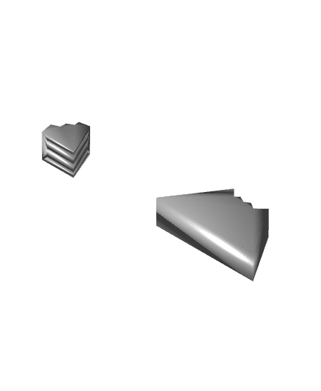 Mountain Business Cards Holder 3d model