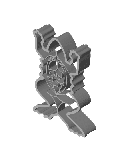 Experiment Frog Cookie Cutter, Biscuit Cutter 3d model