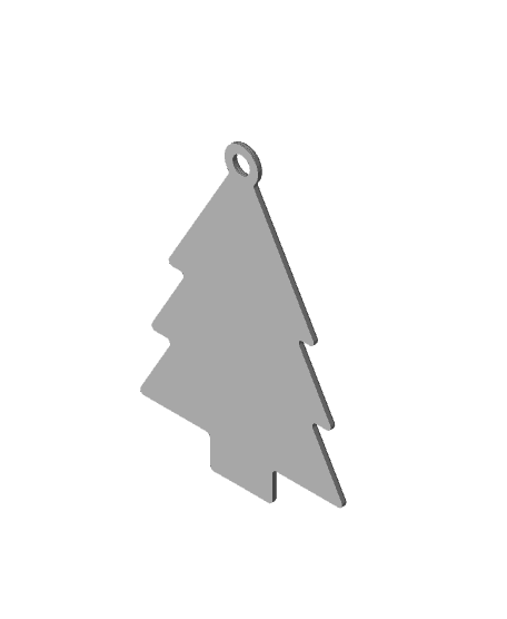 Christmas Tree Pendant Multicolor for Earrings Necklaces andas Xmas Decoration 3d model