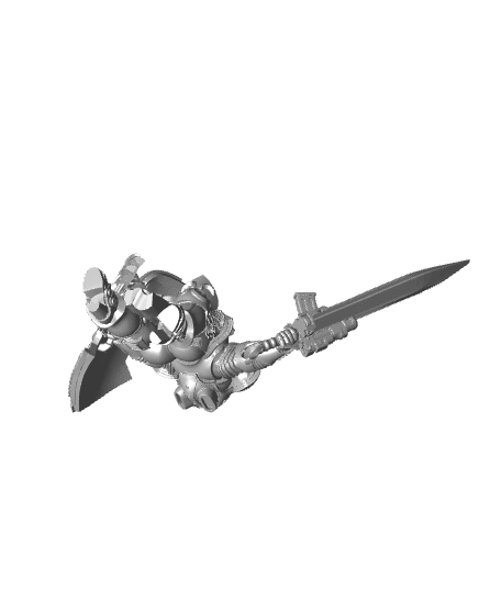Lady Guardians with Sword and Shields 3d model