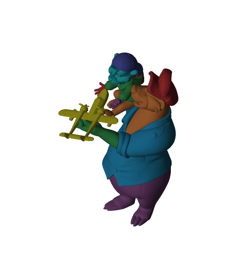 Kit And Baloo by PixelandPlastic full viewable 3d model