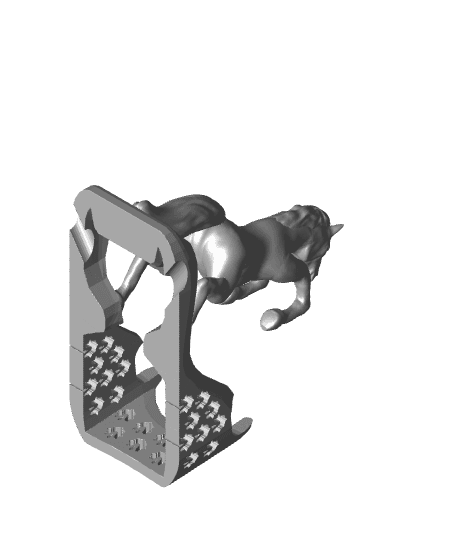 Noble Stand - Horse - Watch, Tablet, Smartphone Holder 3d model