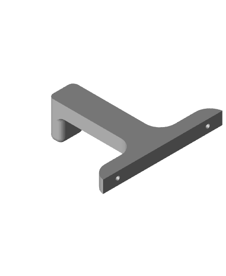 Sandpaper Roll Dispensor Hook 3d model