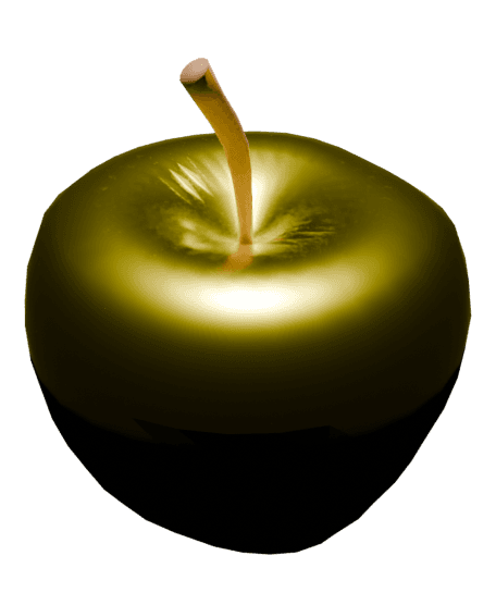golden_apple.glb 3d model