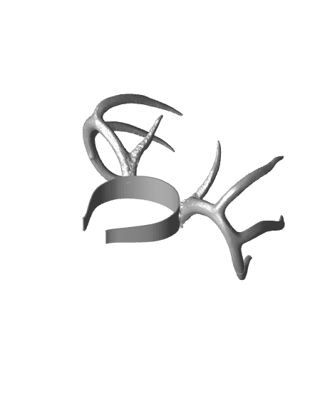 Druid Horns Headband 3d model