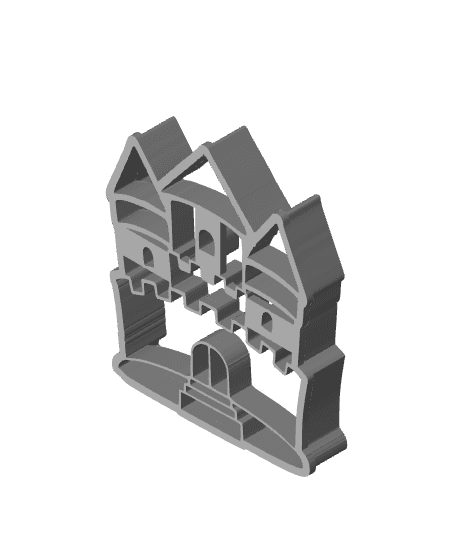 Castle Cookie Cutter, Biscuit Cutter 3d model