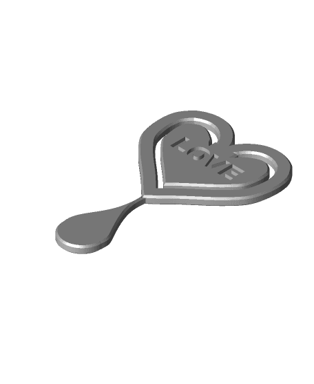 Remix of Paperclip heart v1.3mf 3d model