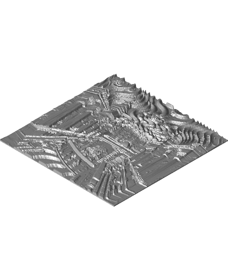 Hall of Optical Illusion HueForge Art 3d model