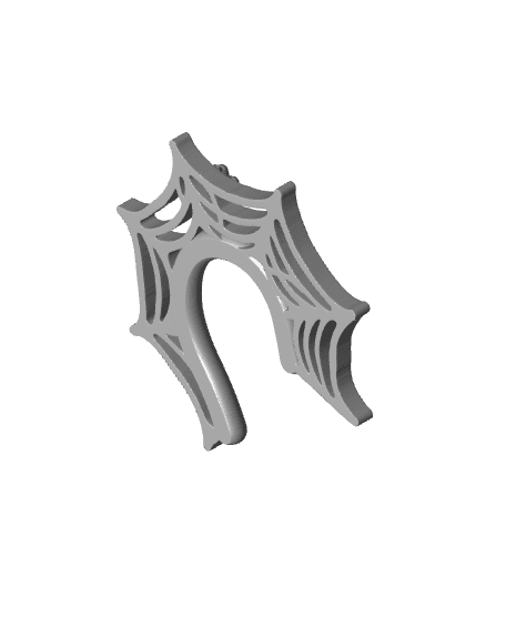 Spiderweb Halloween Ear Cuff 3d model