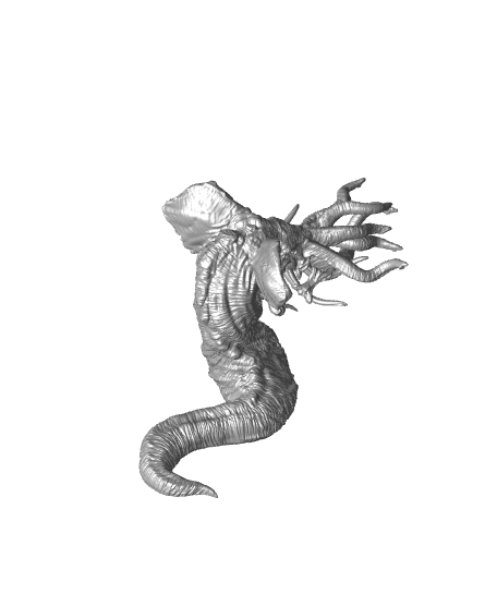 Grotslang - Large Creature - Cryptids of the Darkwood - PRESUPPORTED - Illustrated and Stats - 32mm  3d model