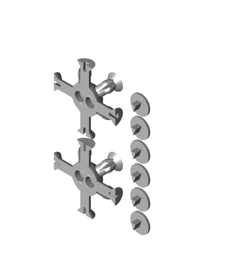COMPANION CUBE GEAR FIDGET SPINNER / KEYCHAIN FIDGET 3d model