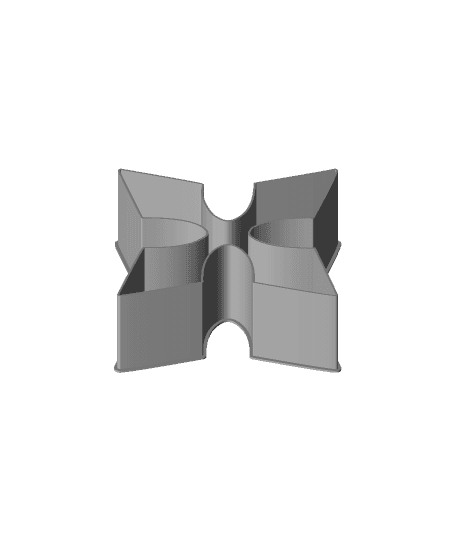 Shuriken 0033, nestable box (v2) 3d model