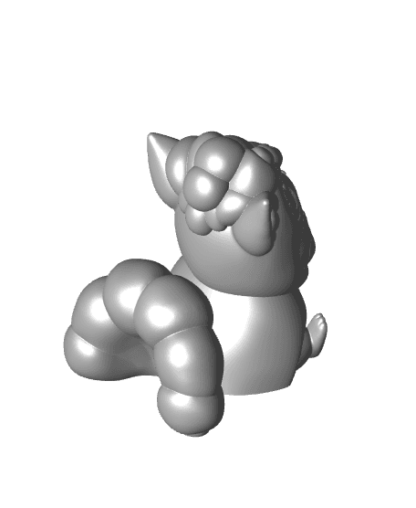 Pikachu Cosplay Vulpix (Easy Print No Supports) 3d model