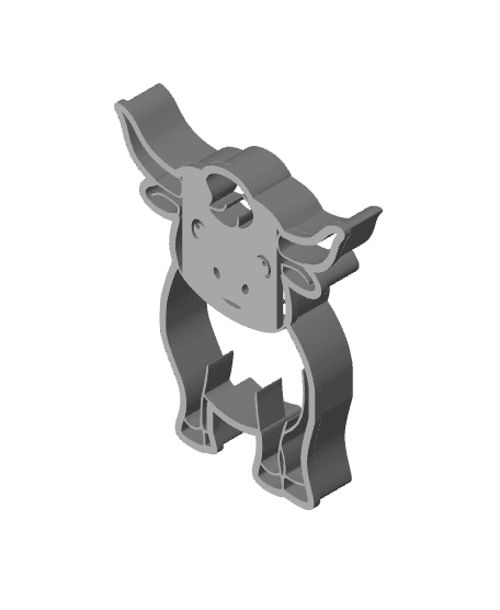 Bull Cookie Cutter, Biscuit Cutter 3d model