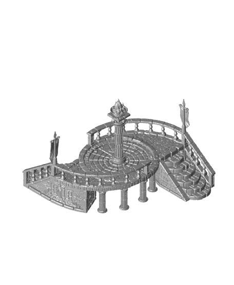 Antique Greek City (Pre-Supported) 3d model