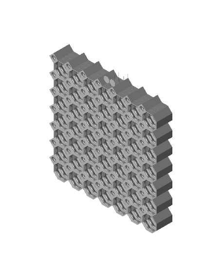 7x7 Multiboard Core Tile - x4 Multi-Material Stack 3d model