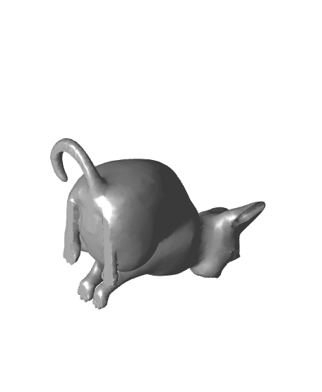 Cat Figurine 3d model