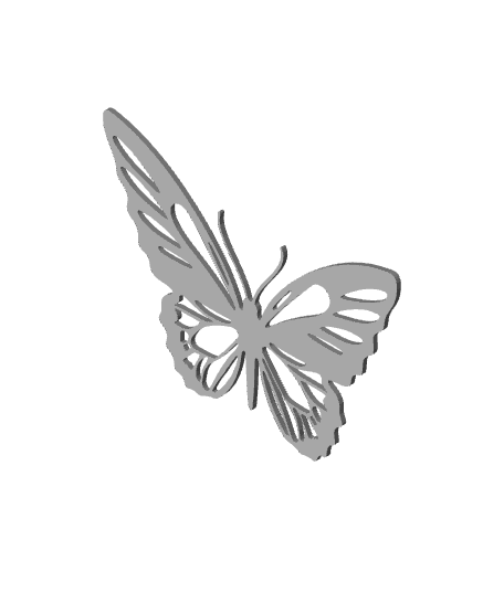 Butterfly wall art butterflies wall decor garden decoration 3d model