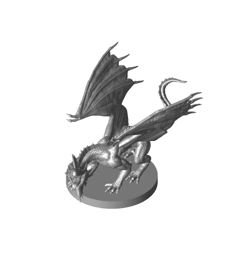 Silver Dragon Wyrmling 3d model