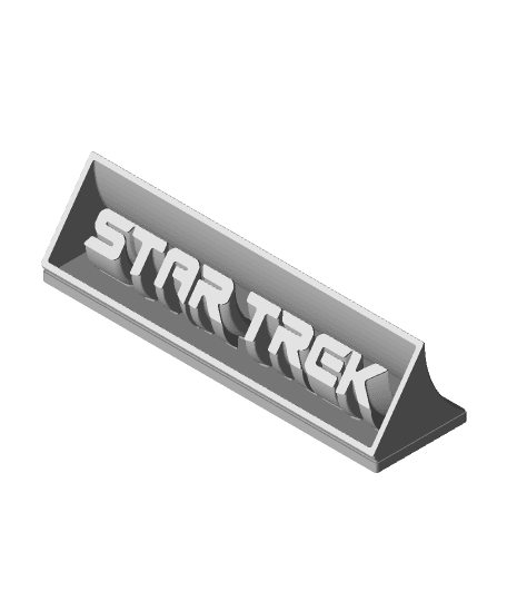 Extruded Star Trek logo 3d model