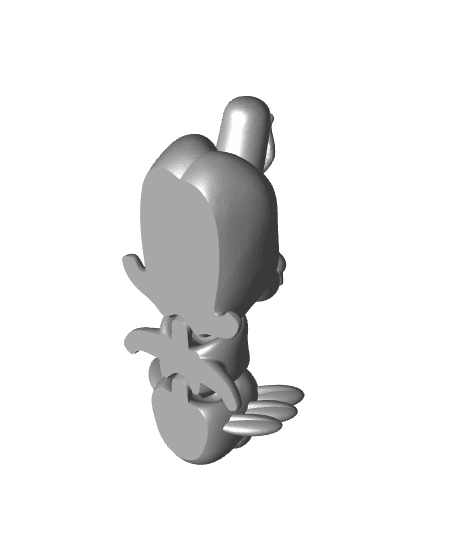 Cute Flexi Axolotl - Hotdogotl 3d model